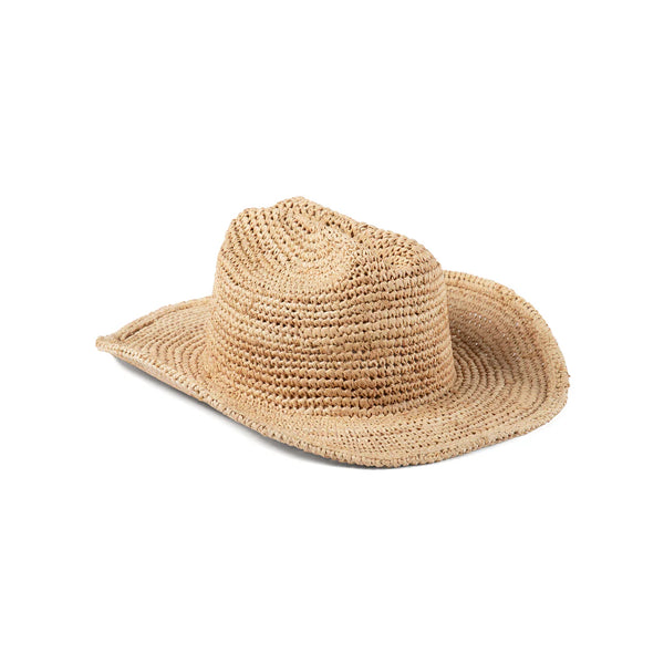 Lack of Color Raffia Cowboy hat in Natural