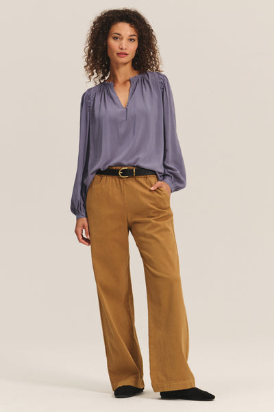 Velvet Tamara Rayon Challis Top in Gloom