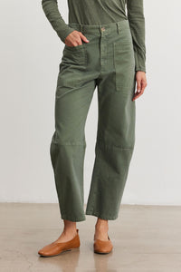 Velvet Brylie05 Sanded Twill Pant in Rock