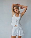 Bella Dahl Scoop Neck Vest in White