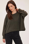 Gentle Fawn Anouk Crew Neck Sweater in Olive