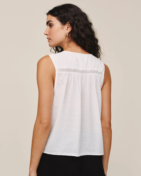 Bella Dahl Sleeveless Pullover in White