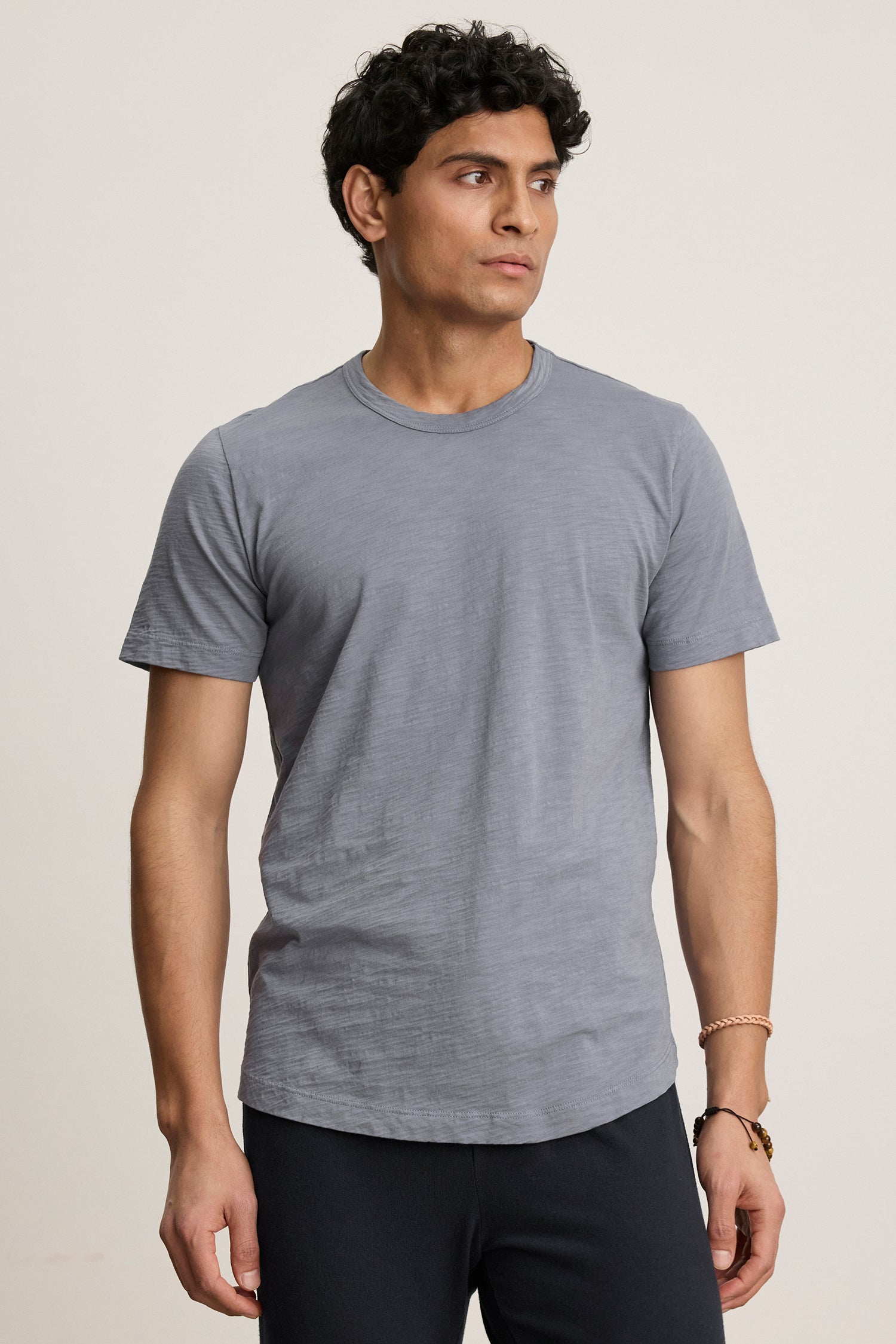 Velvet Men's Amaro DS Classics Slub Crew Tee - Gloom