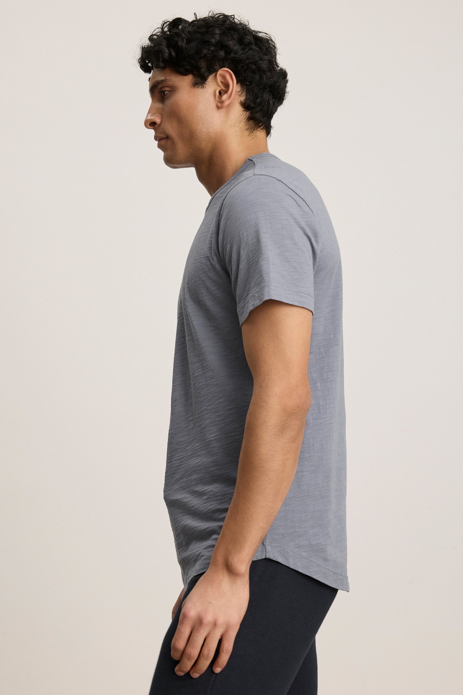 Velvet Men's Amaro DS Classics Slub Crew Tee - Gloom