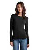 Splendid Long Sleeve Bamboo Tee in Black