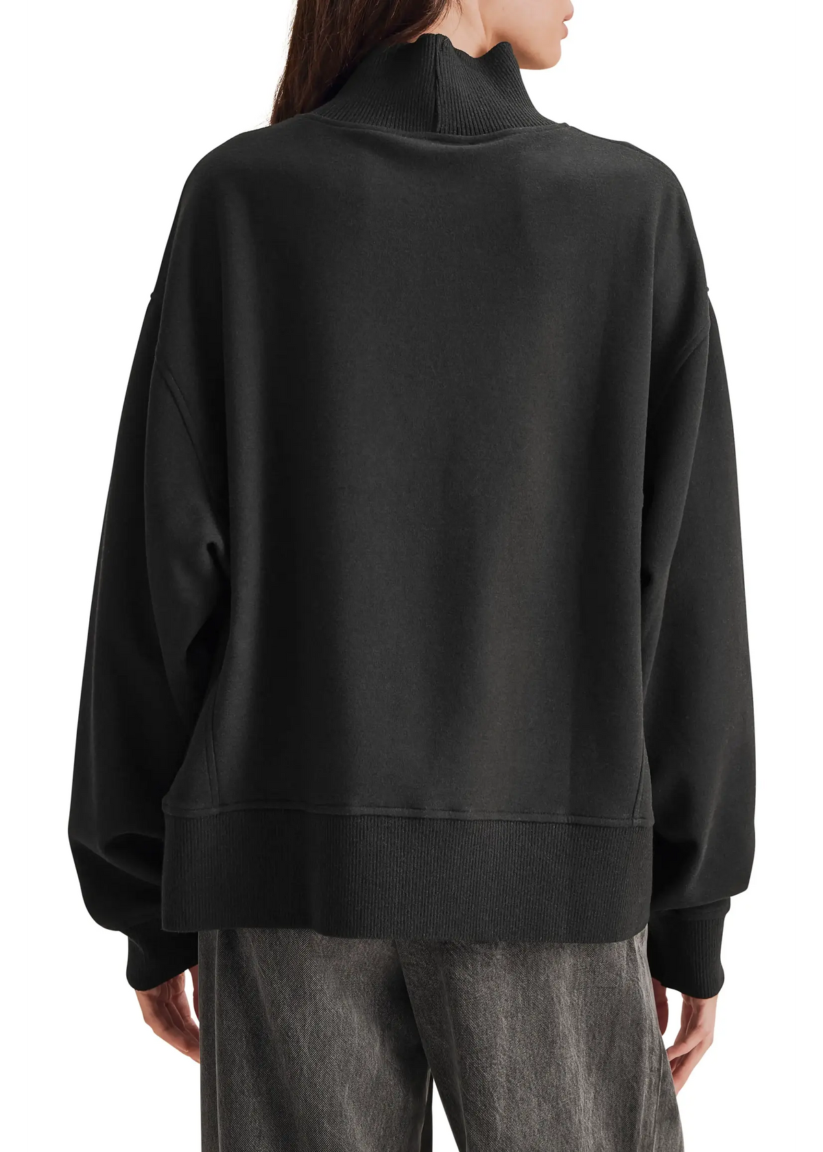 Splendid Winslow Long Sleeve Mockneck in Black