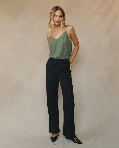 Bella Dahl Sydney Wide Leg Pant - Vintage Black