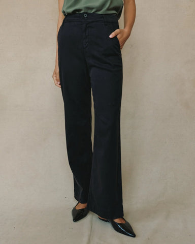 Bella Dahl Sydney Wide Leg Pant - Vintage Black