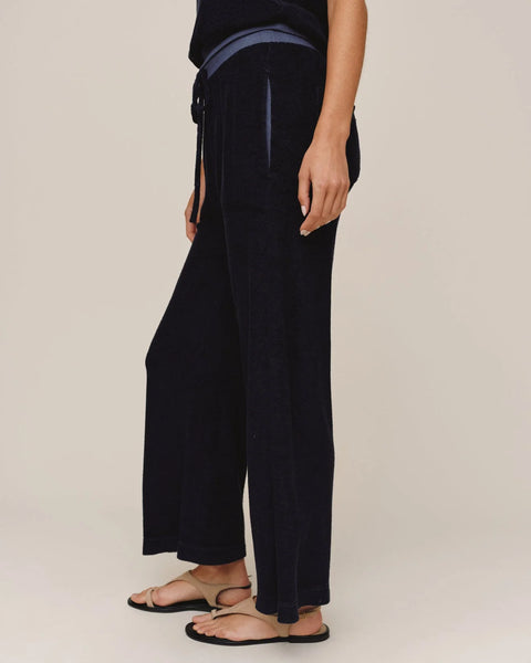 Bella Dahl Crop Wide Leg Pant in Nautical Night