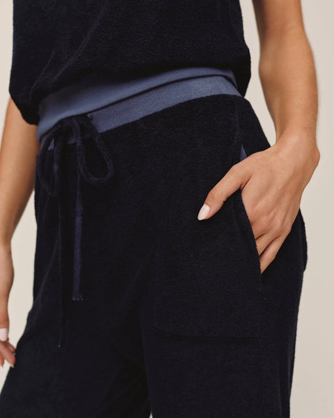 Bella Dahl Crop Wide Leg Pant in Nautical Night