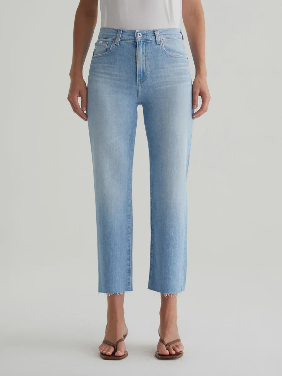 AG Brinley Mid-Rise Straight Crop Jean in Dana Point