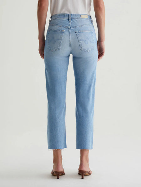 AG Brinley Mid-Rise Straight Crop Jean in Dana Point