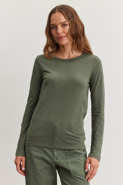 Velvet Lizzie03 Cotton Originals Long Sleeve in Marsh