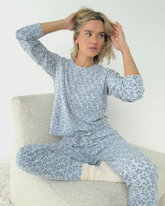 Splendid Marna Fuzzy Thermal PJ Set in Outline Stars