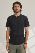 Velvet Men's Fulton Classic Whisper Henley - Black