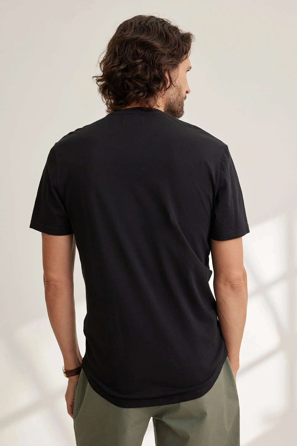 Velvet Men's Fulton Classic Whisper Henley - Black
