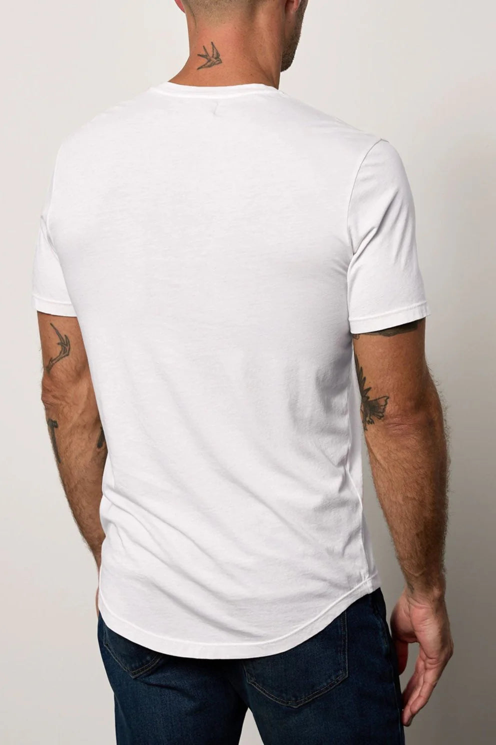 Velvet Men's Fulton Classic Whisper Henley - White