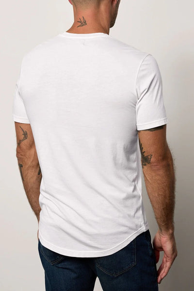 Velvet Men's Fulton Classic Whisper Henley - White