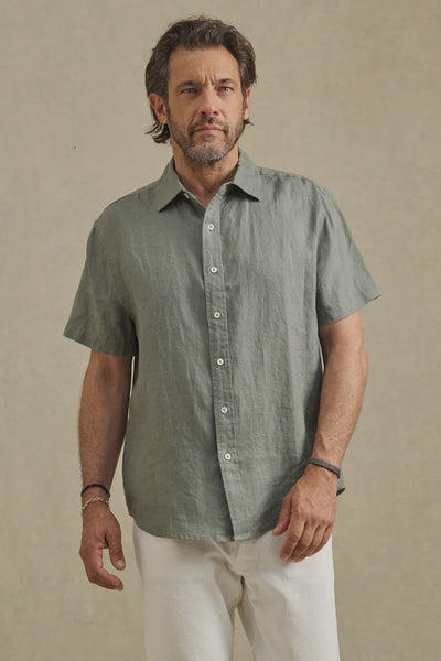Velvet Men's Linen SS Shirt - Amazon