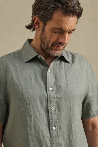 Velvet Men's Linen SS Shirt - Amazon