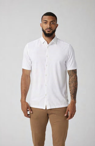 Good Man Brand Flex Pro Lite Solid Big On-Point Shirt - White