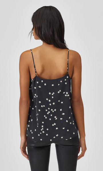 EQUIPMENT Layla silk star-print cami  in black