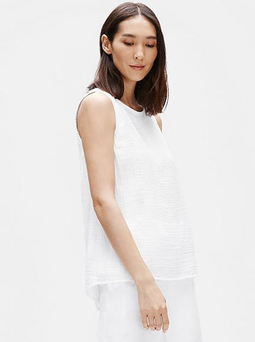 Buy Eileen Fisher Wo Organic Linen Tank - White At 30% Off
