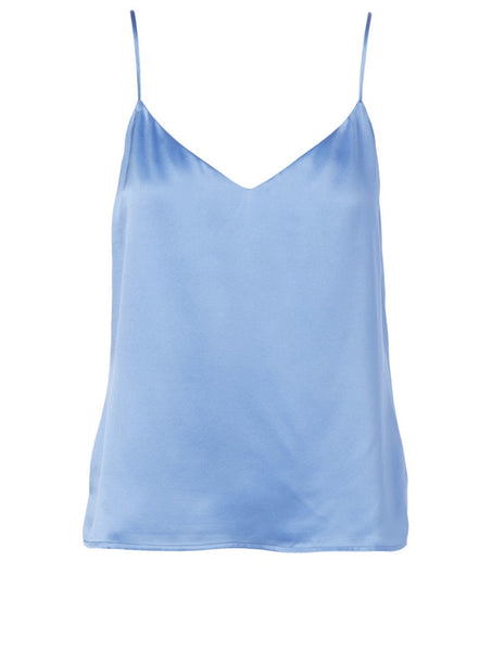 L'AGENCE Jane Spaghetti Strap Top in Seaside Blue