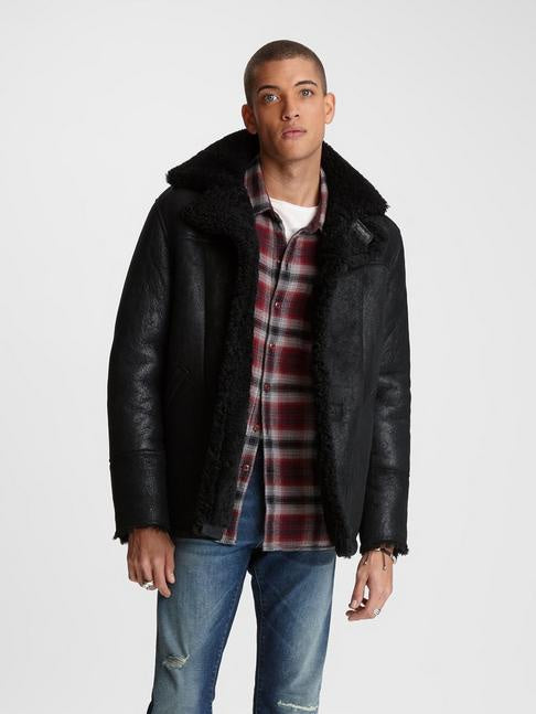John Varvatos ROPER SHEARLING JACKET Black – manhattan casuals