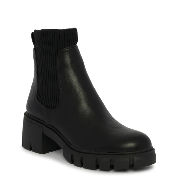 Steve Madden Hayle Patform Chelsea boot in Black