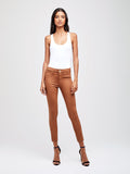 L'AGENCE Margot Hi Rise Ankle Skinny in Java Coated