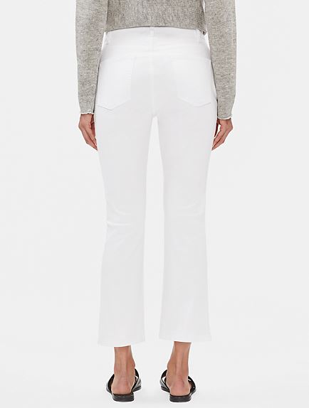 Eileen Fisher Cropped Jean in White