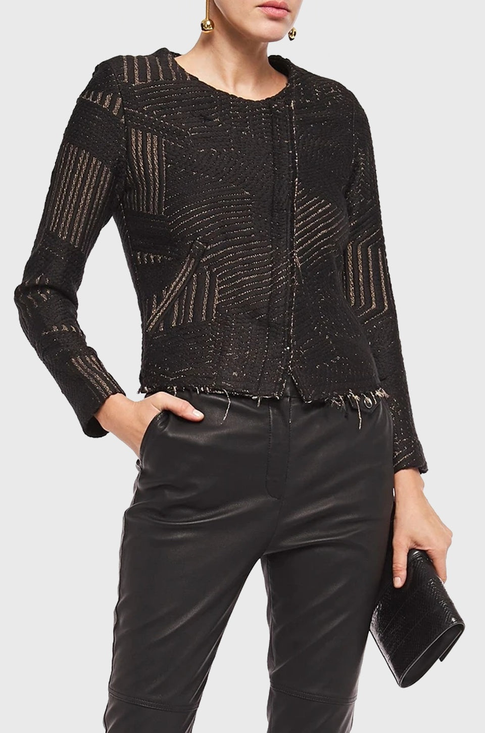 IRO Mepsie Jacket - Black/Gold
