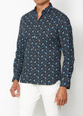 John Varvatos ROSS SLIM FIT LS Electric Blue