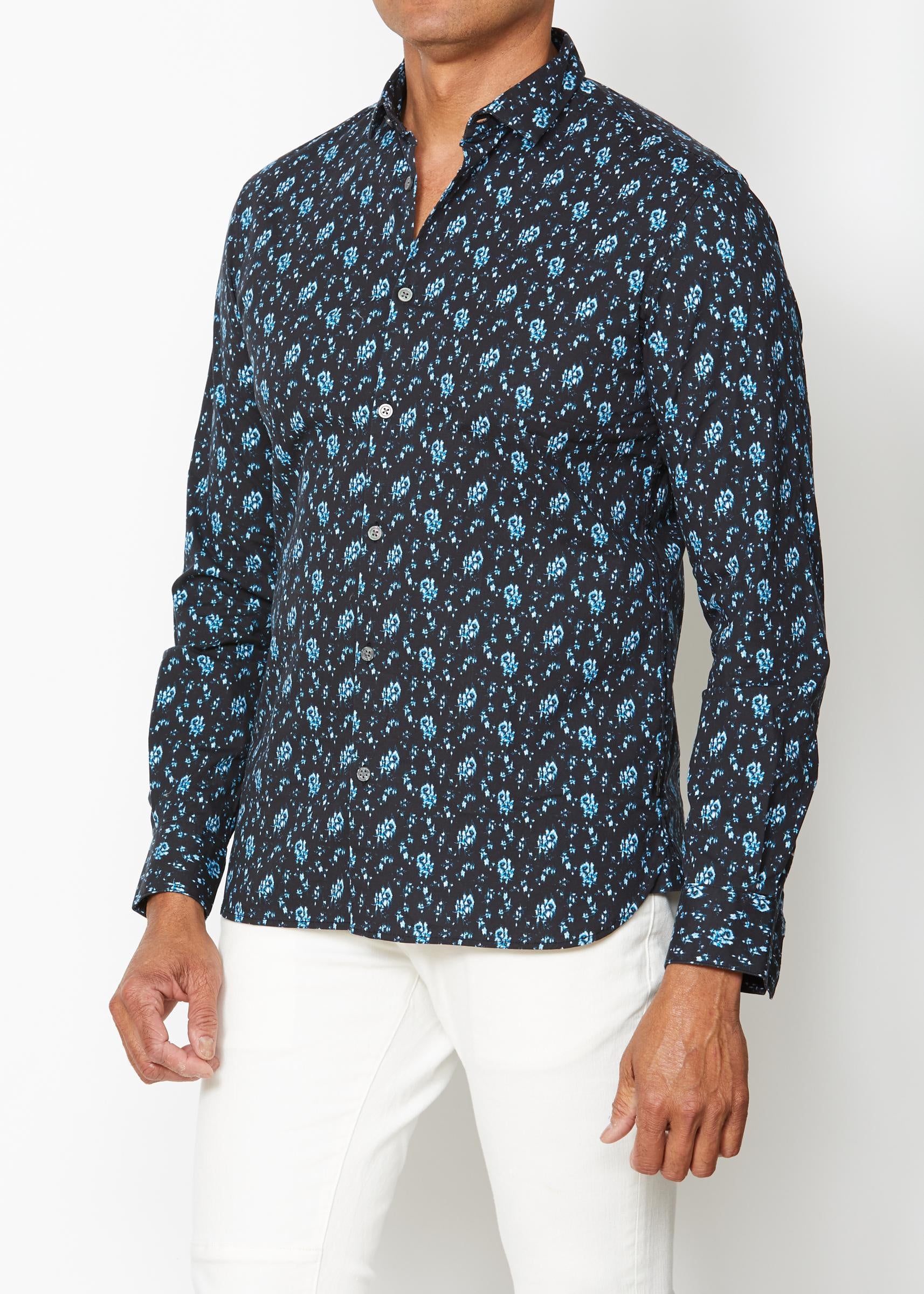 John Varvatos ROSS SLIM FIT LS Electric Blue
