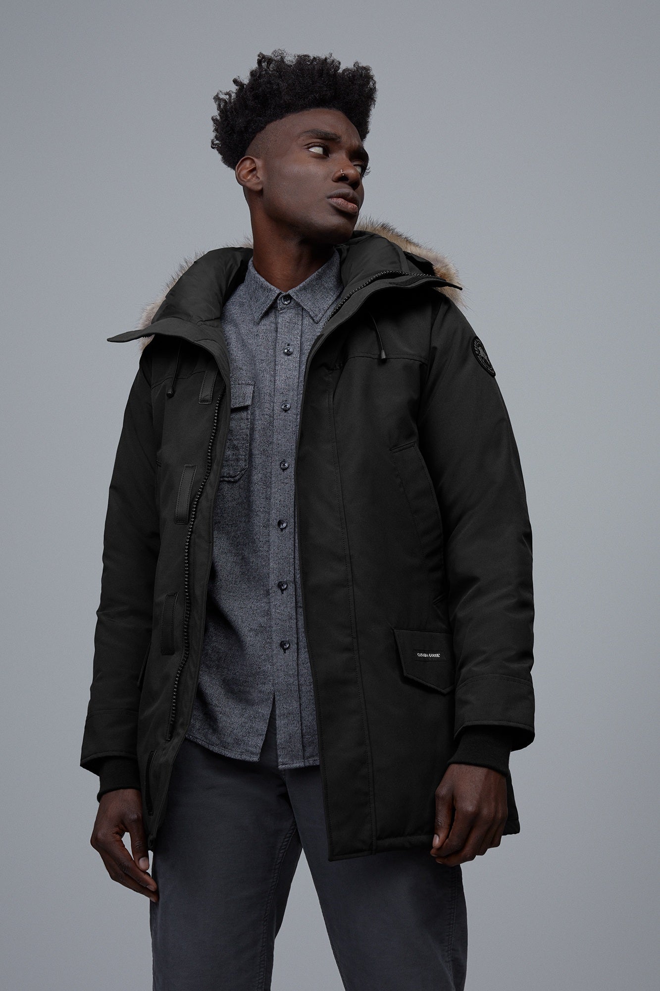 Canada Goose Men's Langford Parka Black Label Heritage - Black