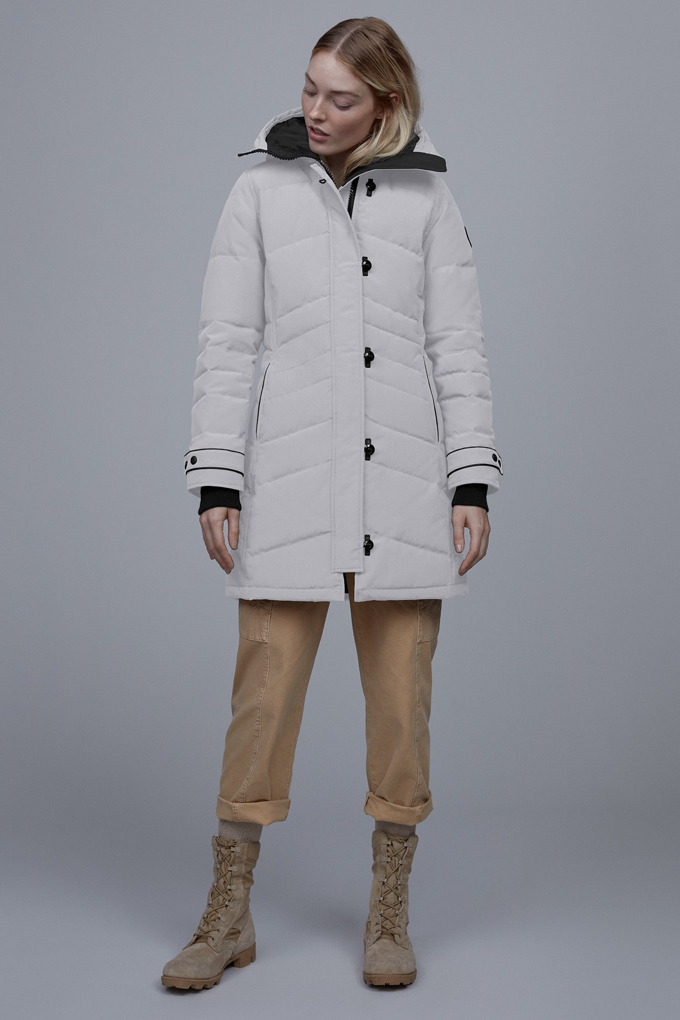 Canada Goose Women's Lorette Parka Black Label Heritage - Silverbirch