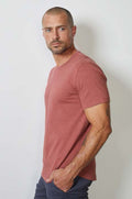 Velvet Men's DS Slub Classics Crew Tee - Rhumba