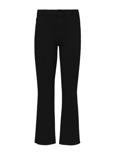 L'AGENCE Wanda High-Rise Crop wide leg pants - Noir Coated