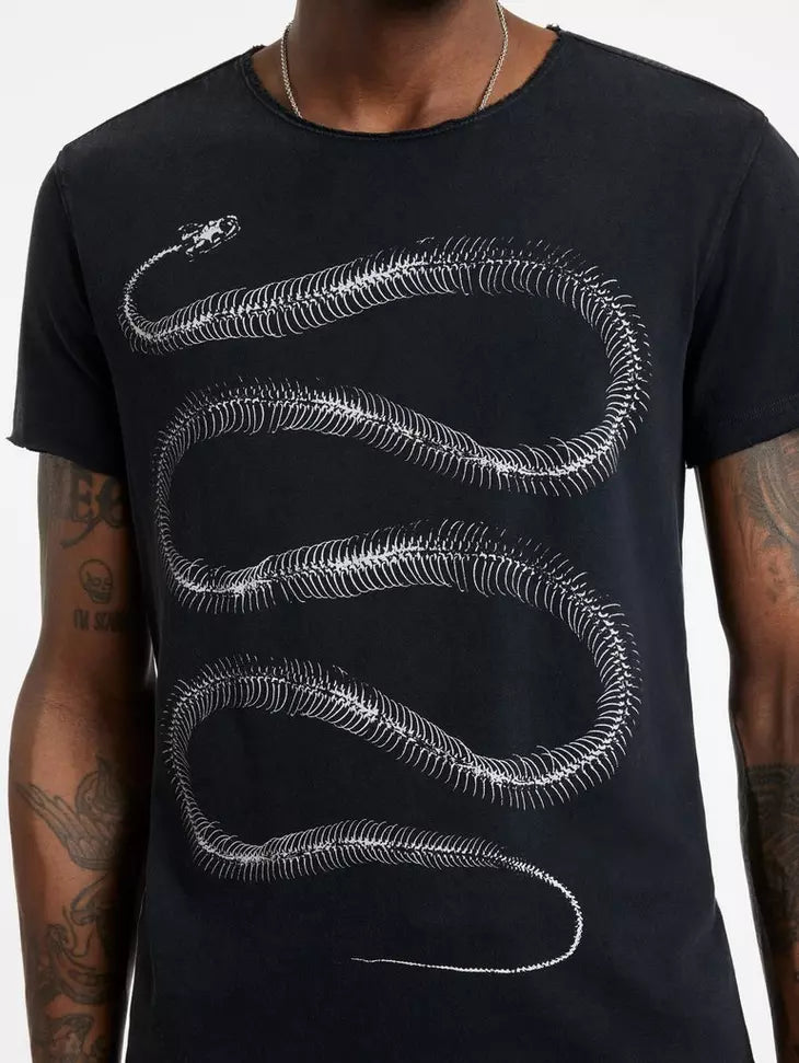 John Varvatos Snake Bones Tee - Black