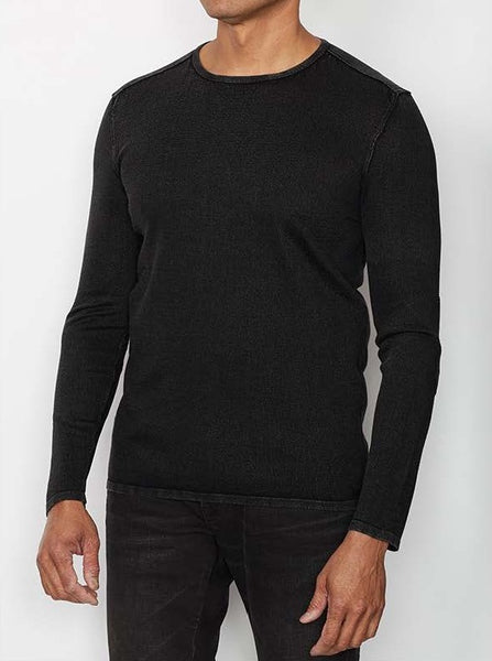 John Varvatos Walter Crew Neck Sweater - Black