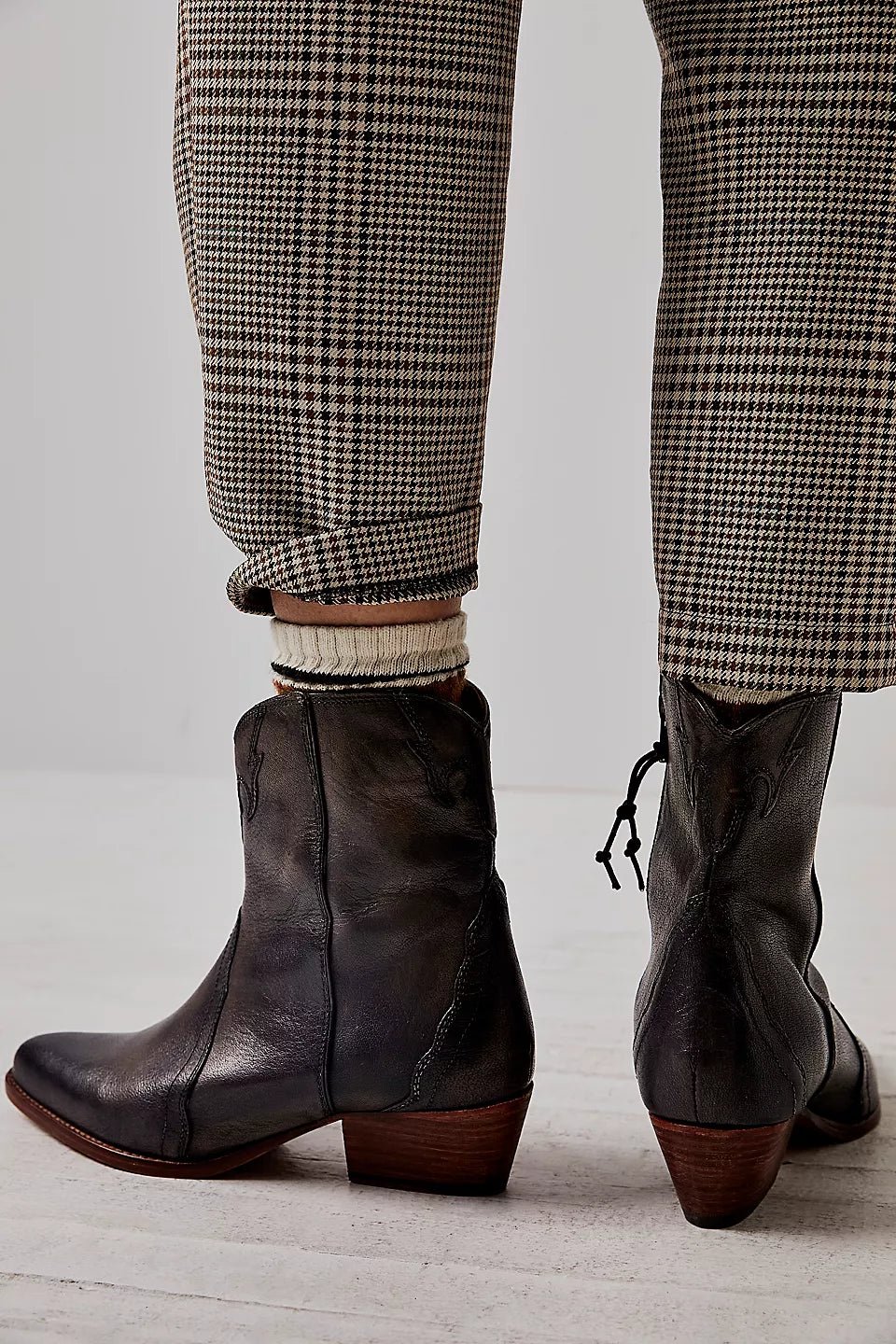 Free People New Frontier Western Boot in Carbon