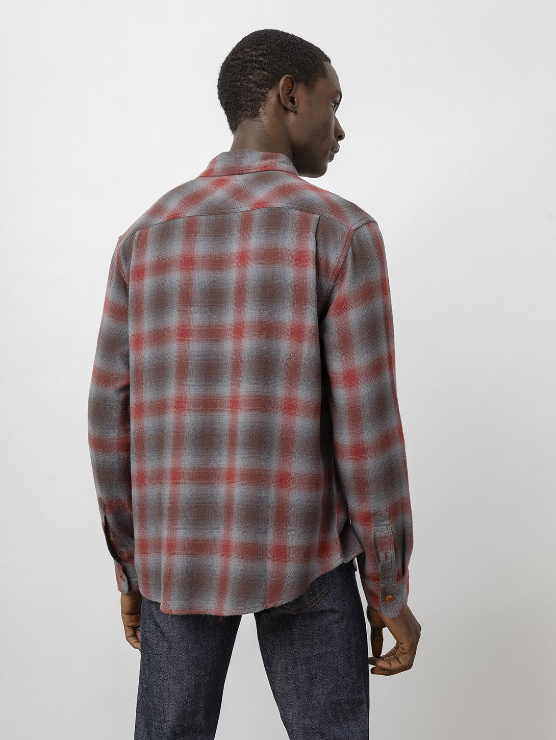 Rails Men's Brushed Lennox L/S - Raven Garnet