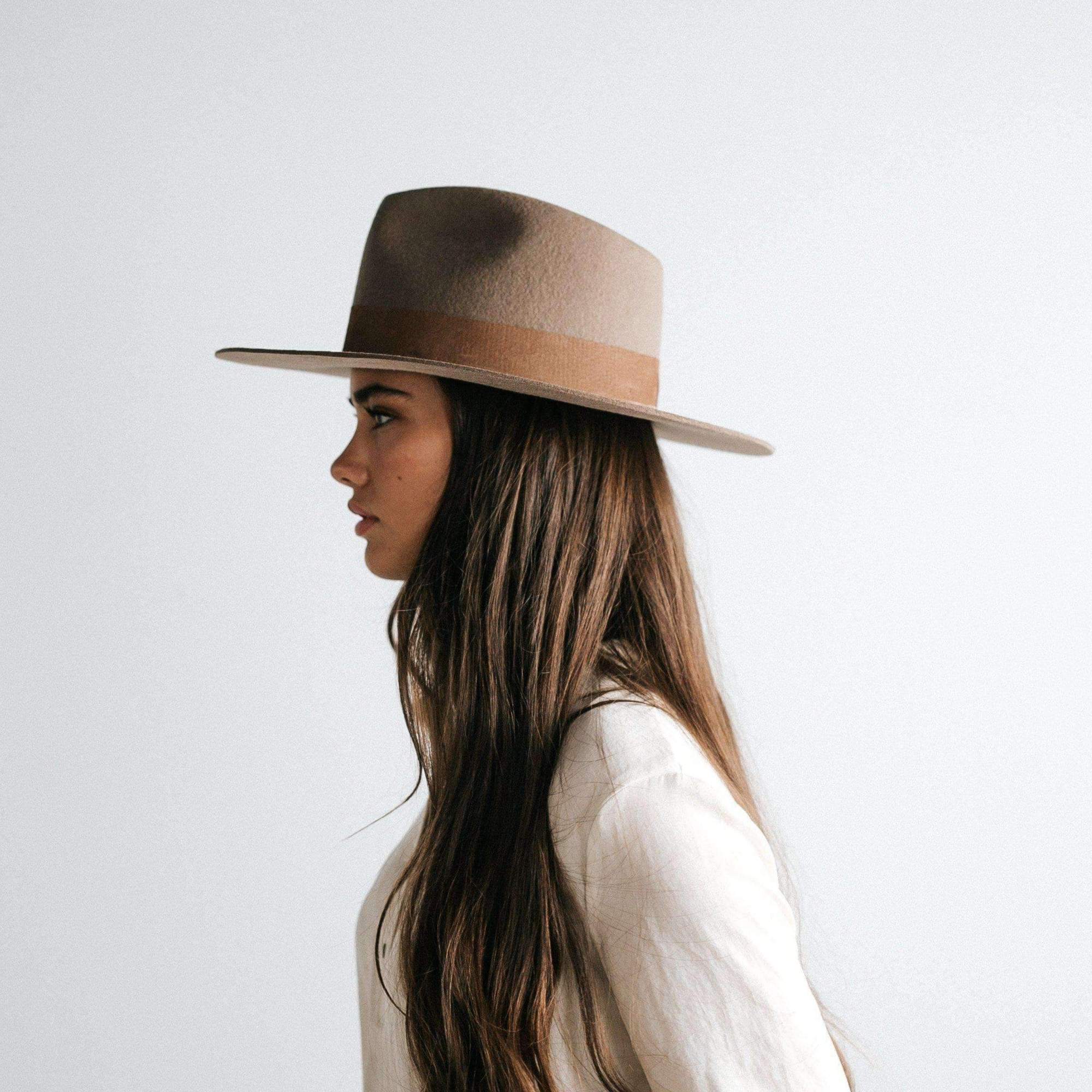 GIGI PIP Miller Fedora ▪︎ Black/Tan Gigi Pip Miller Fedora in Brown – manhattan casuals main image 2