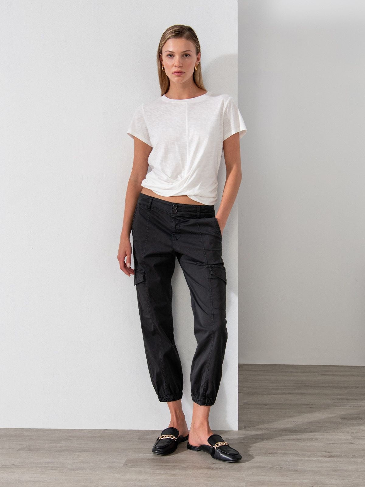 Sanctuary Rebel Utillity Pant in Obsidian