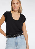 Sanctuary Traveler Twist Tee in Black
