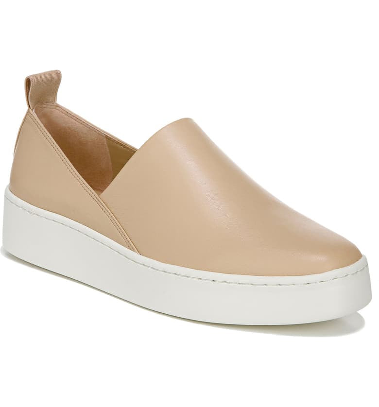 Vince Saxon Leather Slip-on Sneaker