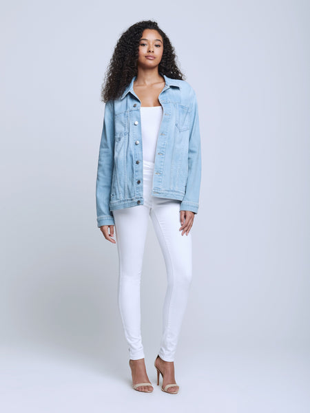L'AGENCE Karina Oversized Jacket in Sierra