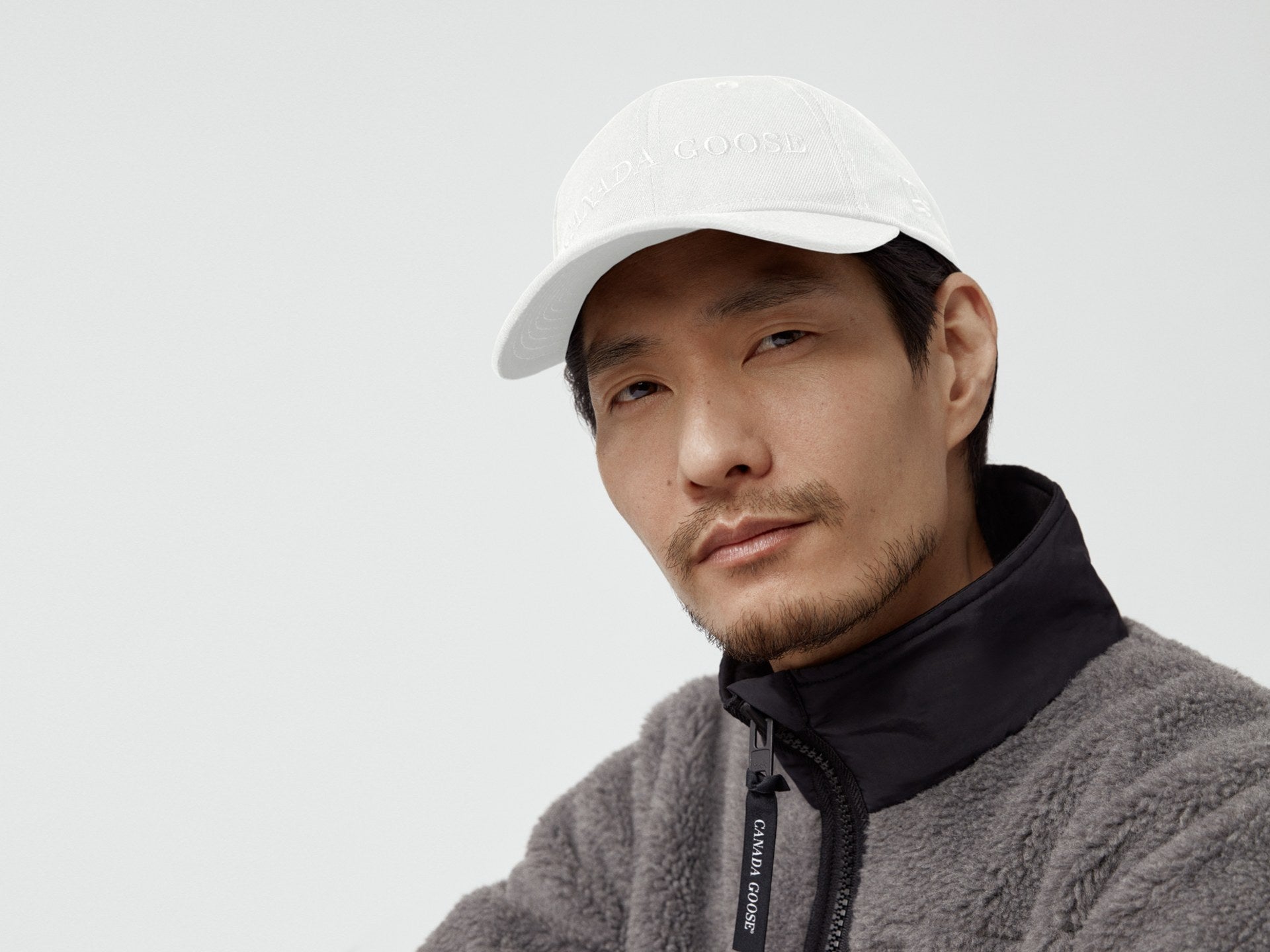 Canada Goose Wordmark Adjustable Cap - White – manhattan casuals display picture 3