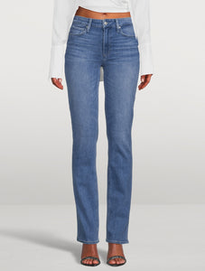 Paige Hoxton Straight 34" Jean in Music Distressed